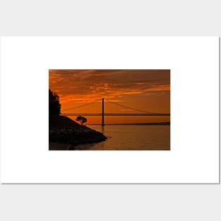 Bridge Under Sunset Sky - 1 © Posters and Art